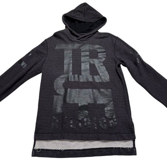 True Religion Spell Out Logo Hoodie Pullover Sz S - Picture 1 of 12